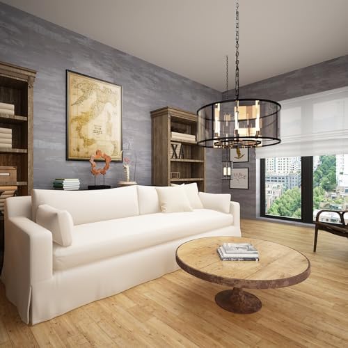 31.5x78inch Extra Wide Light Grey Concrete Wallpaper Peel and Stick Silver Grey - Image 5