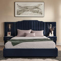 Queen Size Velvet Platform Bed by SkipitySigmo