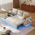 Ball & Cast 80" Sectional Sleeper Sofa Bed Pull Out Couches by BallCast