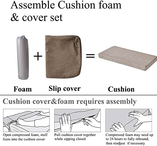 Piano Bench Cushion 32x12 Inch for Indoor - Image 6