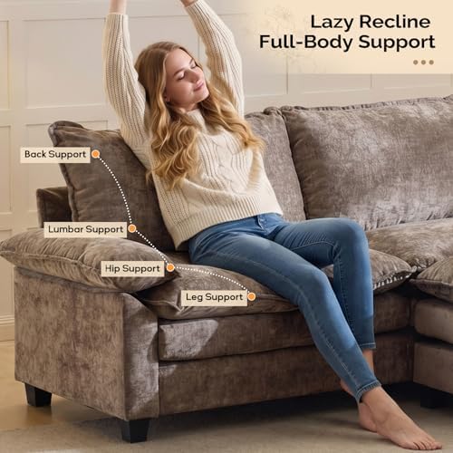 VINGLI Convertible Sectional Loveseat Sofa - Image 6
