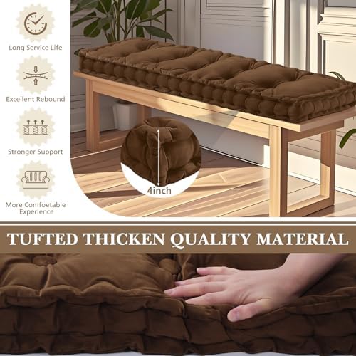 Threehoney Velvet Bench Cushion - Image 4