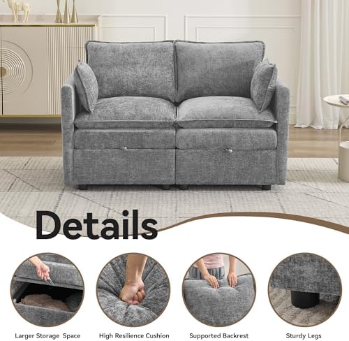 55" Cloud Modular Loveseat Sofa - Image 5