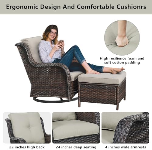 Belord Wicker Outdoor Furniture Patio Furniture Set - Image 5