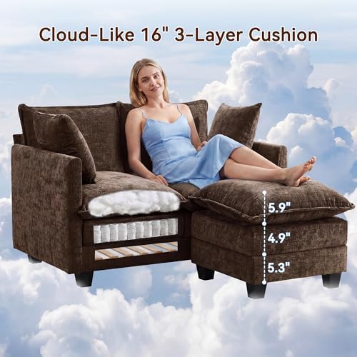 L-Shape Loveseat Sofa Couch - Image 3