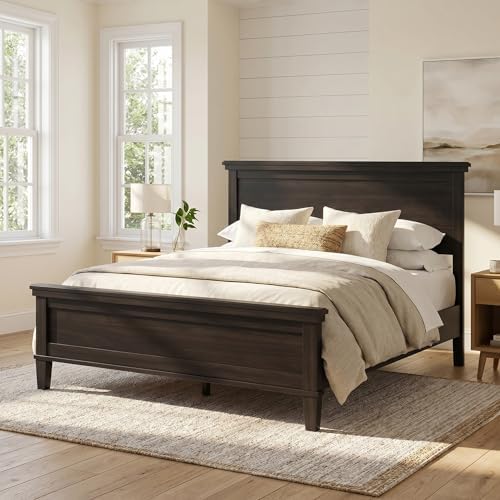 Merax King Wood Platform Bed Frame - Image 4