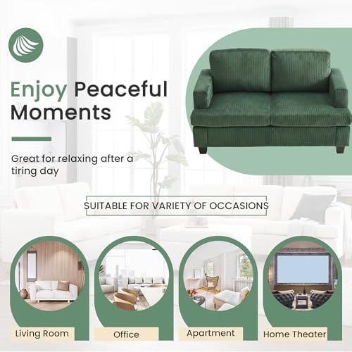 Fiona's magic 4 Seats Couch Set, 2 Piece Set Comfy Sofa, Loveseat Sofa*2 - Image 6
