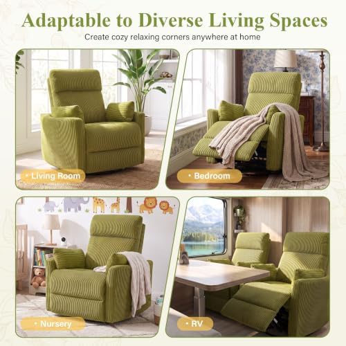 BOSMILLER 360°Swivel Recliner Chair, Nursery Chair - Image 7