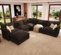 ELUCHANG 114" Oversized V Shaped Modular Sectional Sofa Couch, Comfy Cloud Couch by ELUCHANG