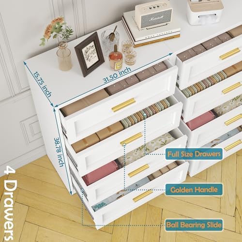 COFaR Metal Dresser for Bedroom, Dressers & Chests of Drawers for Nightstand - Image 5