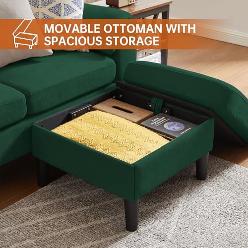 3 Pieces Sectional Sofa Set, 3-Seat L Shaped Couch - Image 5
