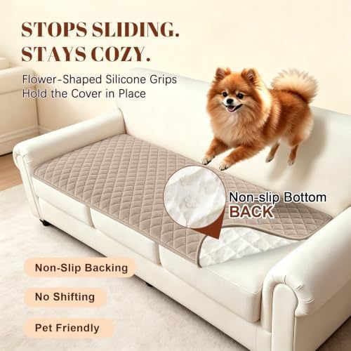 ALIECOM Pet Couch Covers for Sofa Waterproof Plush Dog Sofa Cover Washable - Image 5