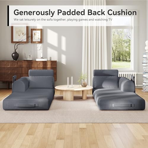 79"Round Arm Sofa with High Backrest Pillow - Image 4