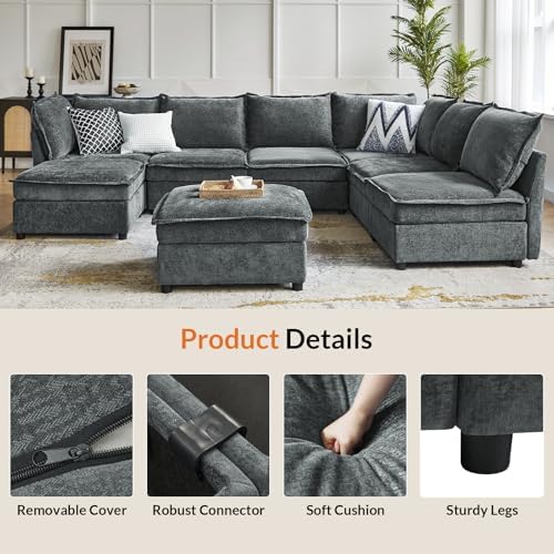 HULALA HOME Modular Sectional Sofa - Image 5