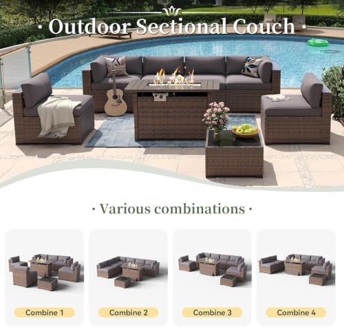 Aoxun 8 Piece Patio Furniture Set - Image 5