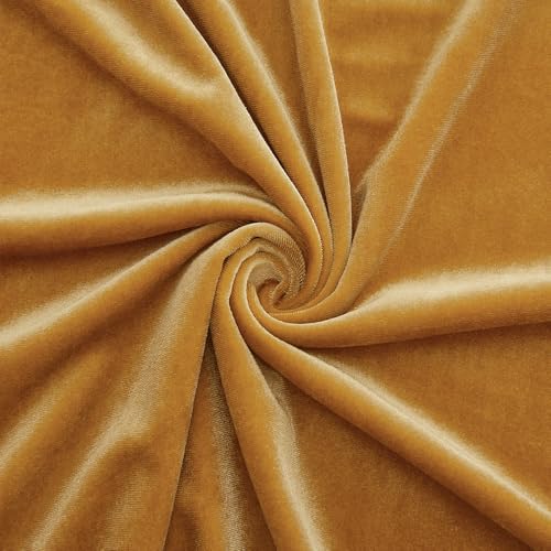Yellow Velvet Fabric by The Yard, 5 Yards - Image 4