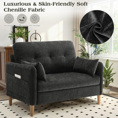 Hanherry Loveseat Sofa, 47” Small Couch - Image 3