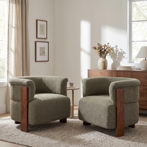 Christopher Knight Home Suli Modern Accent Chairs Set of 2, Boucle Upholstered - Image 4