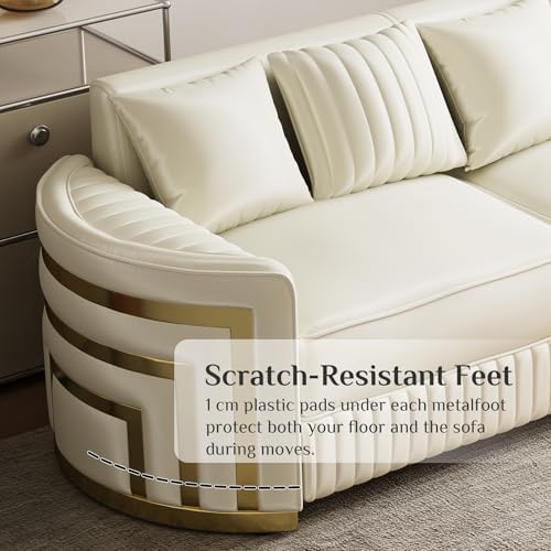DAMAIFROM Mid Century Modern Chesterfield Sofa Couch, 3 Seat Tufted Sofas - Image 4