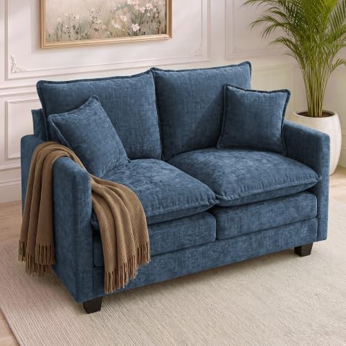 52" Loveseat Sofa, Cloud Love Seat Small Couches by Unknown