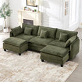Corduroy Cloud Couch Modular Sectional Sofa, Oversized Deep Seat Modern by VBONDA