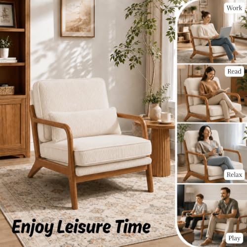 Karl home Mid-Century Modern Accent Reading Chair - Image 4