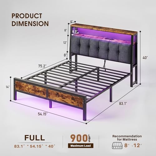 Homkdom Full Size Bed Frame - Image 2