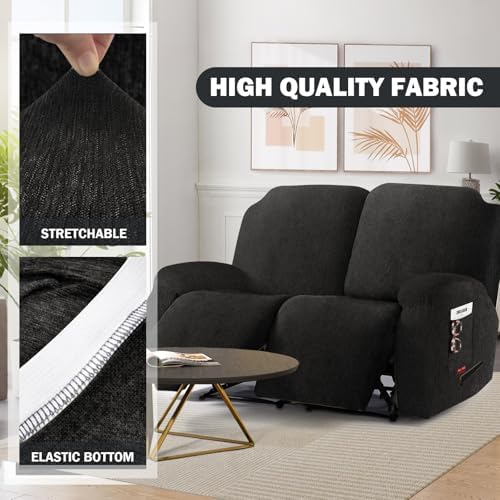 4 Pieces Stretch Recliner Loveseat Covers - Image 3