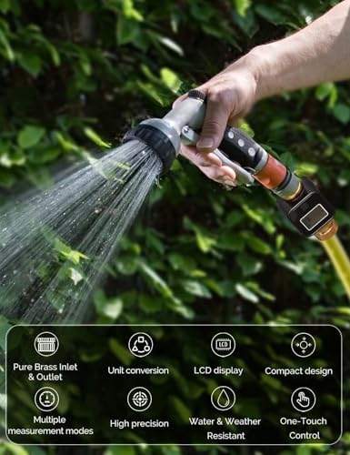 MOES Water Flow Meter with Brass Inlet & Outlet Measure Gallon Consumption - Image 5