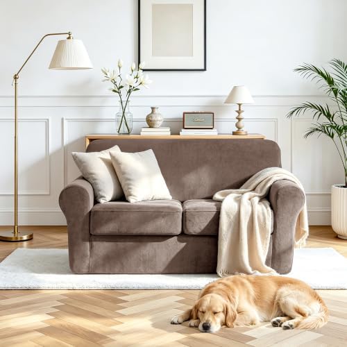 Luxury Velvet Sofa Covers for 2 Cushion Couch - Image 2