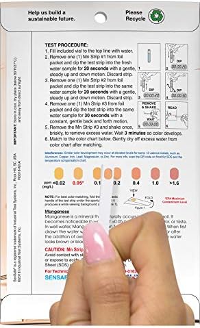 Industrial Test Systems 481012 Sensafe Manganese Water Test Strip Kit 12 Tests - Image 5