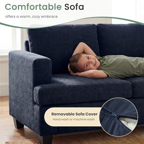 YOUDENOVA Sofa Couch, 3 Piece Set Comfy Sofa, 2 Loveseat & 3 Seater Sofa - Image 5