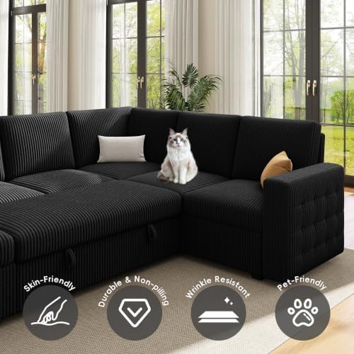 104"Sectional sleeper Sofa Bed, Pull Out Couch - Image 7