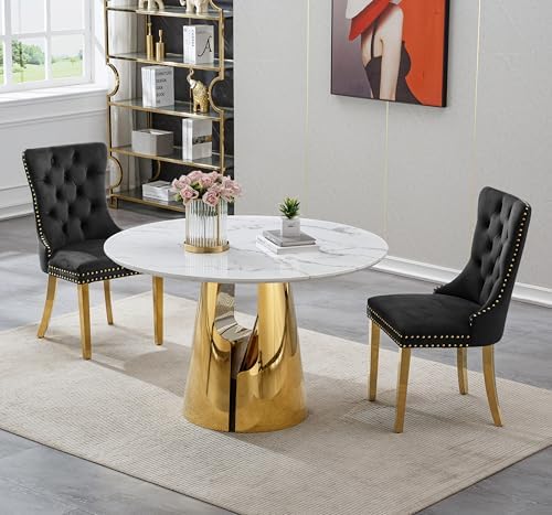 45” Round Dining Table Set For 4, Kitchen Table - Image 3