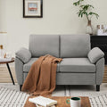 57" Loveseat Sofa, Modern Linen Comfy Love Seat by Chireca