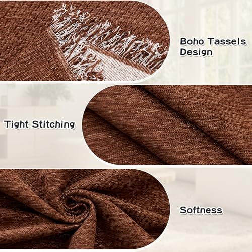 MYSKY HOME Couch Cover for Sectional Sofa, 2 Pieces Chenille Couch Covers for L - Image 4