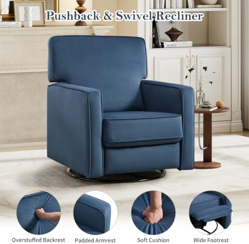 CANMOV Swivel Recliner Chair Set of 2, Push Back Recliner Chair, 360° Swivel - Image 3