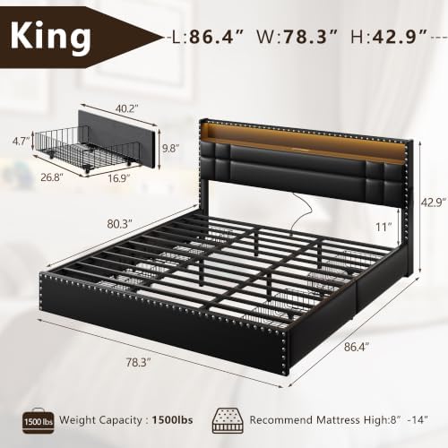Forestell King Size Bed Frame - Image 2