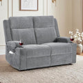 GUEAPY Reclining Loveseat for Living Room, Dual Cup Holders, 2 Side Pockets by GUEAPY