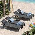 Outdoor Chaise Lounge Chair Set of 4 by WTFGO