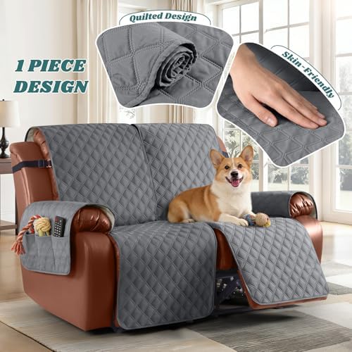 Ruaozz Waterproof Loveseat Recliner Cover, Non-Slip Sofa Cover, XL 2 Seater - Image 6
