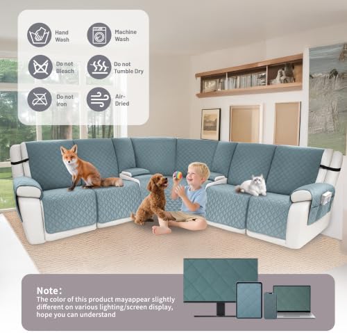Waterproof Sectional Reclining Couch Covers L Shaped Recliner Sectional Sofa - Image 7