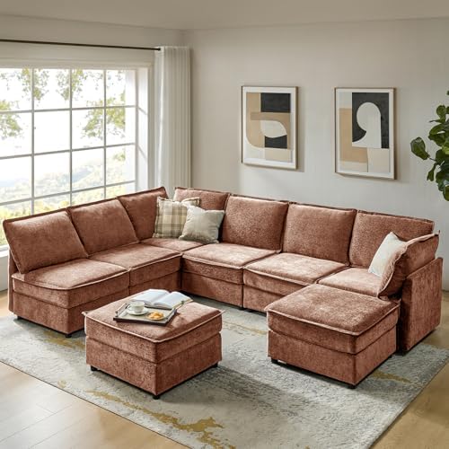 HULALA HOME Modular Sectional 8 Seater Sofa by HULALAHOME