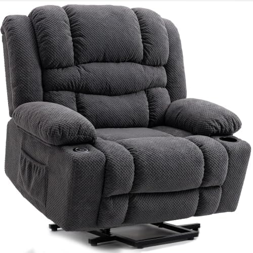 Oversized Power Lift Recliner Chair by Unknown