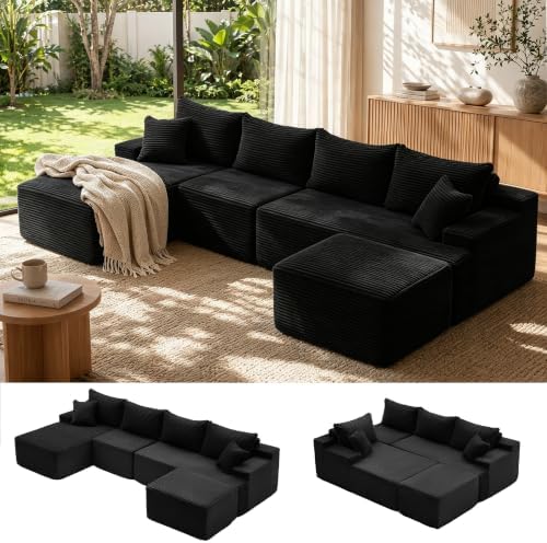 Mangodan Cloud Sectional Couch, Boneless Couches by Mangodan