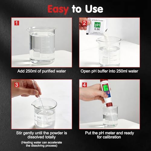 pH Meter Calibration Solution Kit | 18-Pack pH Buffer Powder - Image 4