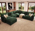 ELUCHANG 114" Oversized V Shaped Modular Sectional Sofa Couch, Comfy Cloud Couch by ELUCHANG