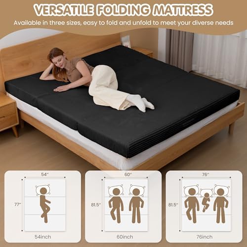 5-in-1 Convertible Sofa Bed, Corduroy Futon Couch Sleeper - Image 6