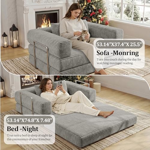 BSHOMGI 4 in 1 Convertible Sofas Boneless Couches - Image 6