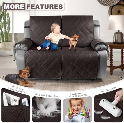 TAOCOCO 100% Waterproof Oversized Loveseat Recliner Cover, Non Slip Split Couch - Image 6